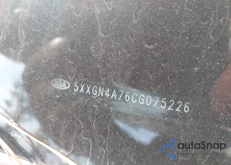 2012 Kia Optima Ex z USA, uszkodzony, nr VIN 5XXGN4A76CG075226